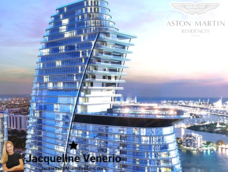 Miami Skyscraper a luxury condo tower in downtown miami, fl. Aston Martin Residences near Brickell