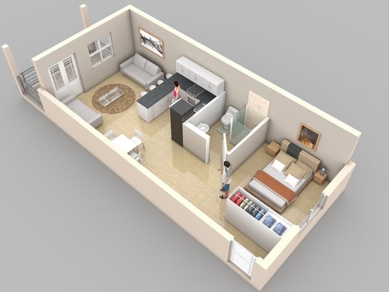 exemple visuel d'amenagement en 3D