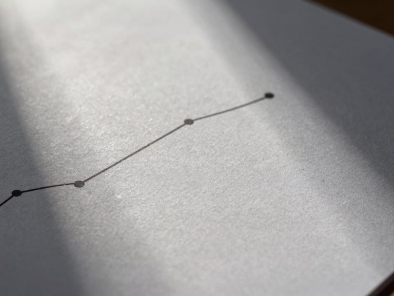 Close-up of structured textured paper with a minimal graph line, soft dramatic shadows, representing executive data analysis.