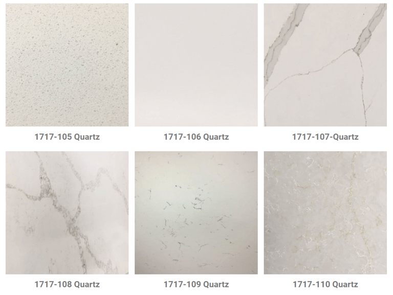 a variety of marble tiles and marble countertops