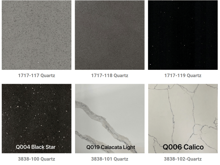 a variety of different colors of marble tiles
