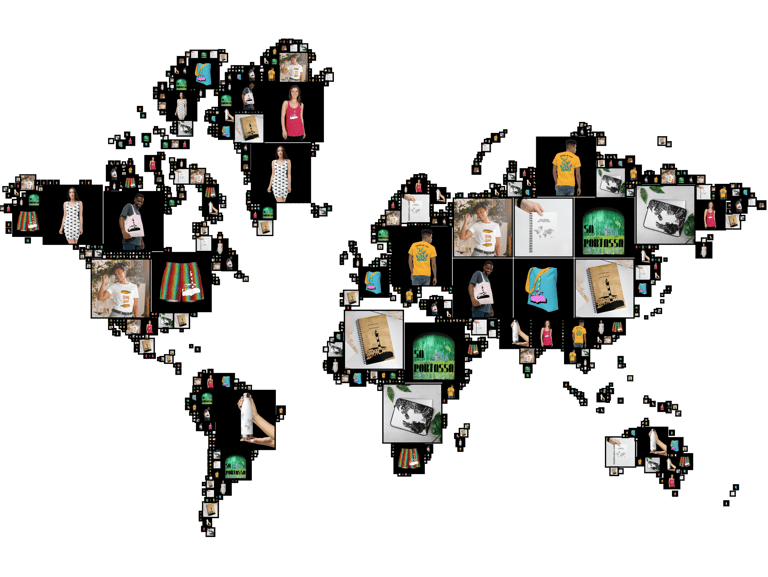 a world map of pictures of people and their pictures