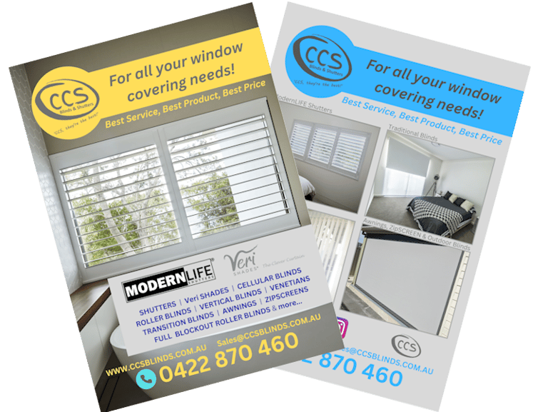 CCS Blinds & Shutter A5 Letterbox Flyer