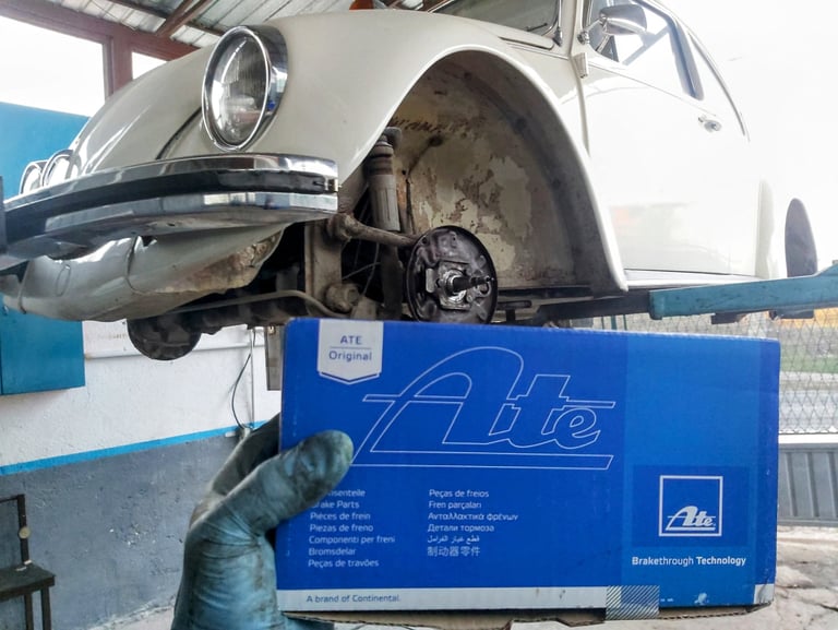 Поправка и реставрација на подвозје и кочници VW Buba олдтајмер – Tuning Garage Up Скопје