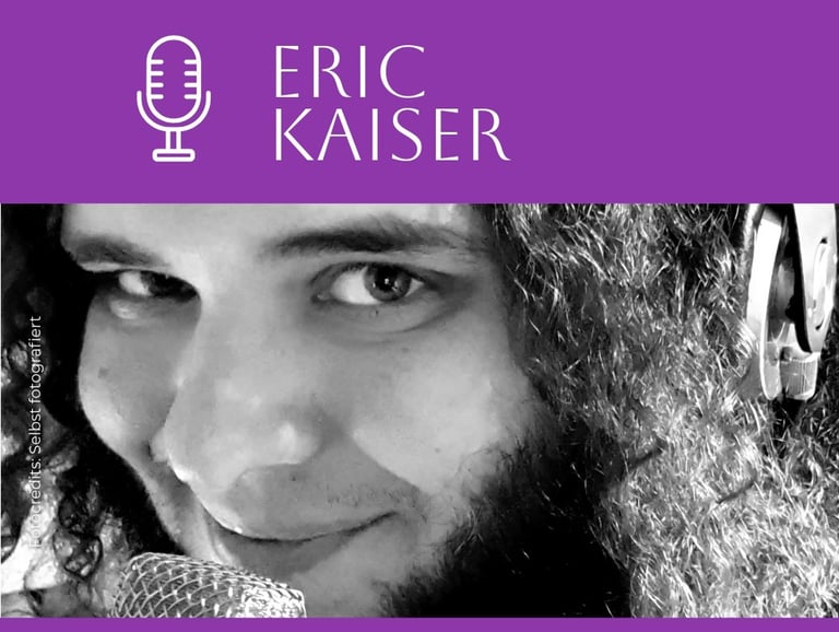 Der Hörspiel-Cast von Autor Luca Snow - "Existence": Sprecher und Sänger Eric Kaiser