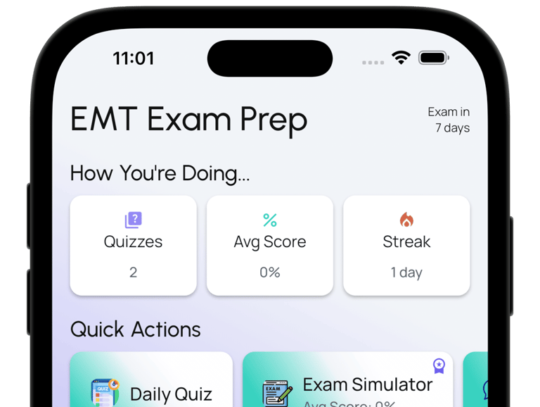 emt exam prep screenshot