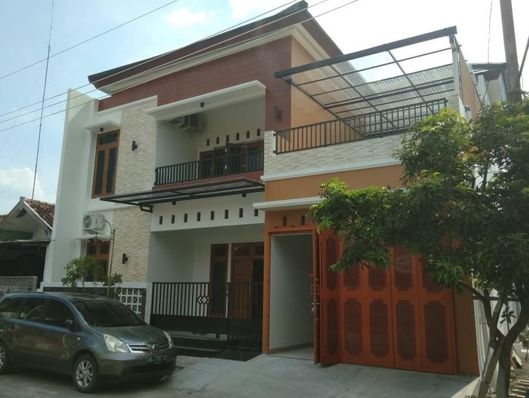 rumah di hook dengan satu muka minimalis ciamik