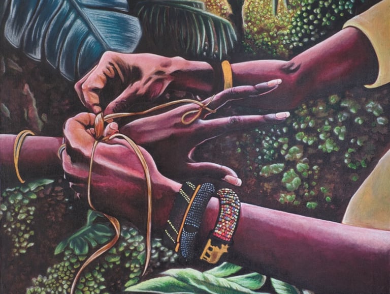 Panting of a pair of