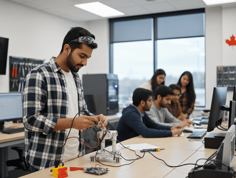 A young Pakistani student in a Canadian university