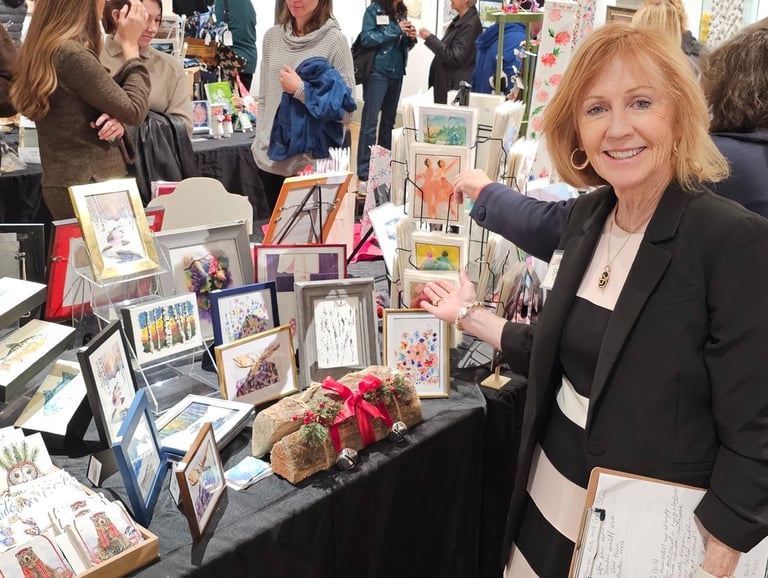 Sheila Fossen, Award Presenter for the 2025 Louisville Art Association Fall Arts and Craft Show