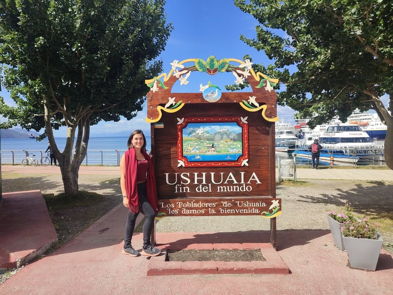 Ushuaia Argentina cartel fin del mundo