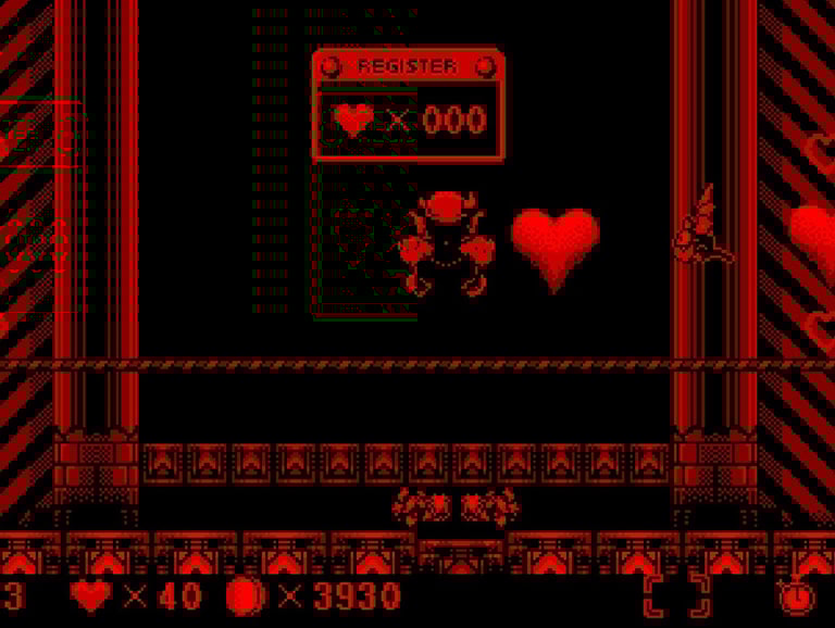 Virtual Boy Wario Land - Hearts and Diamonds Bonus Game