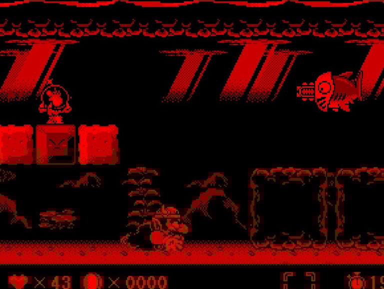 Virtual Boy Wario Land - Creepy, Chainsaw Sharks