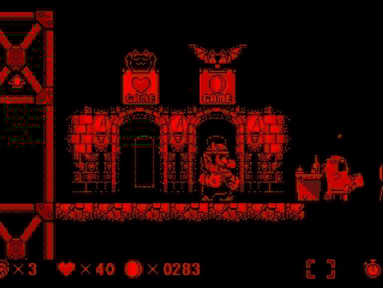 Virtual Boy Wario Land - Bonus Game Rooms