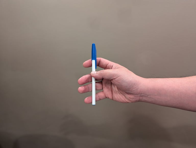 fingers spread apart