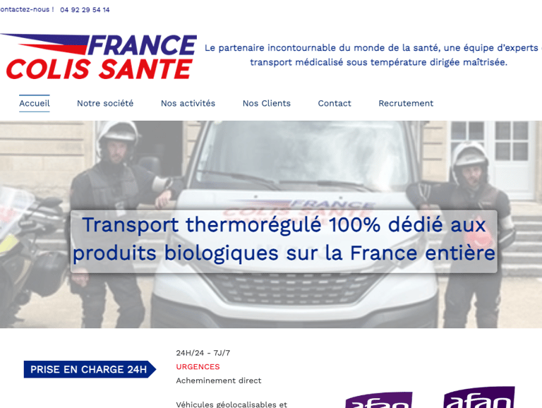 site internet france colis sante