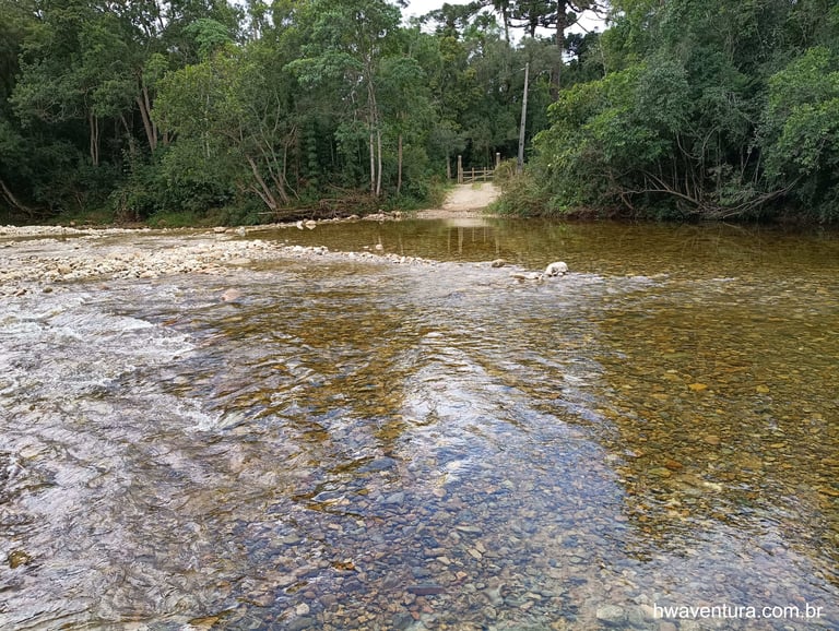 Água cristalina na Vargem do Braço