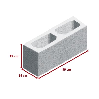 Bloco 14x19x39