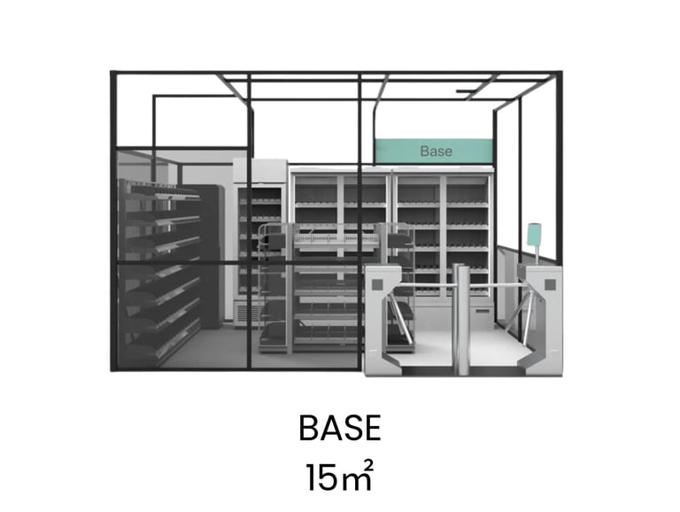 Pašapkalpošanās veikals 15 m2