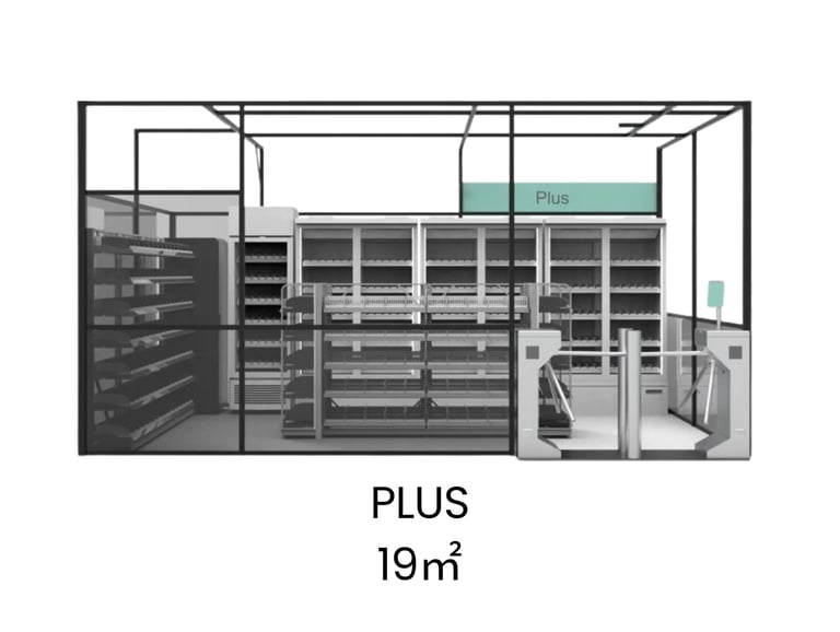 Pašapkalpošanās veikals 19 m2