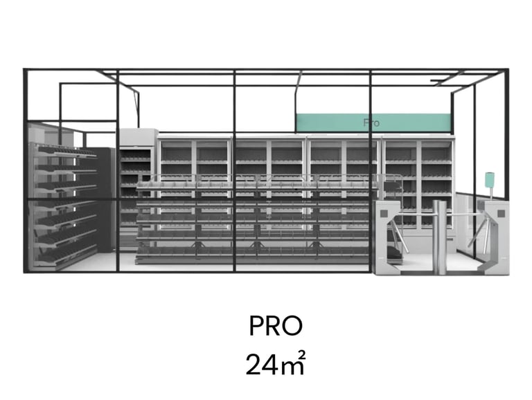 Pašapkalpošanās veikals 24 m2