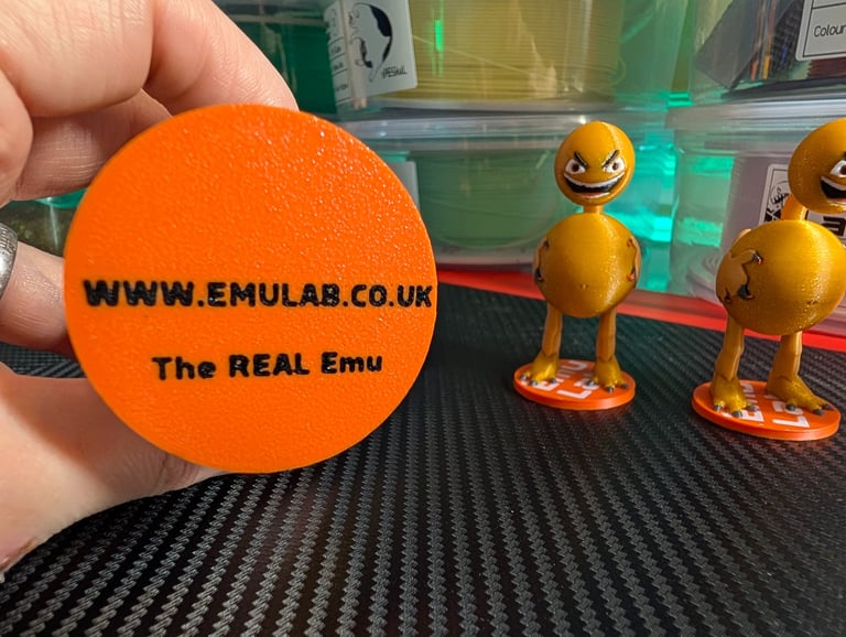 The real Emu miniature figures on a stand this is the ultimate predator