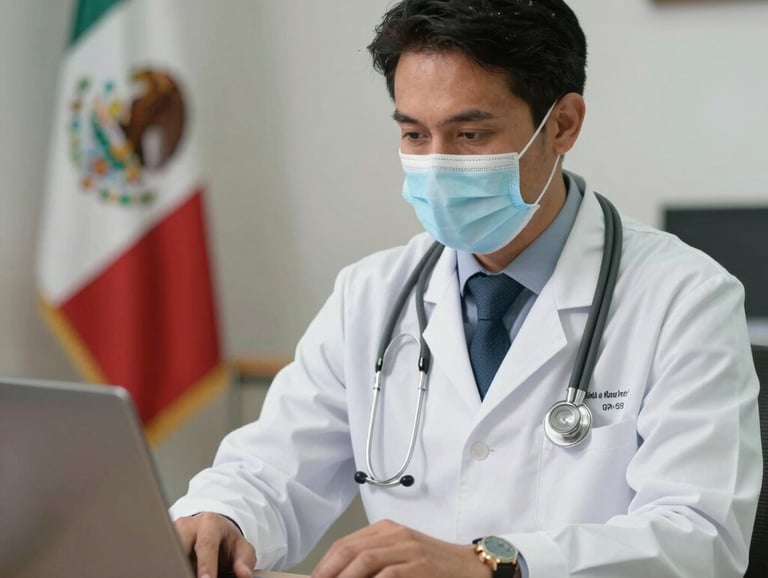 Close-up of a hospital staff member using a tablet with health technology software.