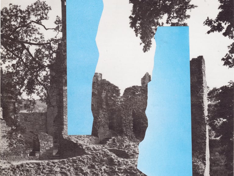 The Sun Rose Over The Hill - Collage