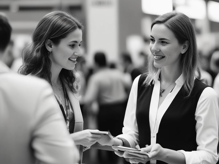 two women standing in a room with a cell phone