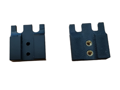 Reconstruction of robot gripper in PETG-CF with threaded inserts