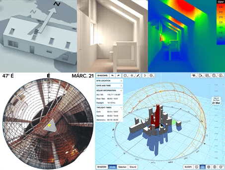 Daylighting performance assessment using illuminance diagrams and fisheye photographs.