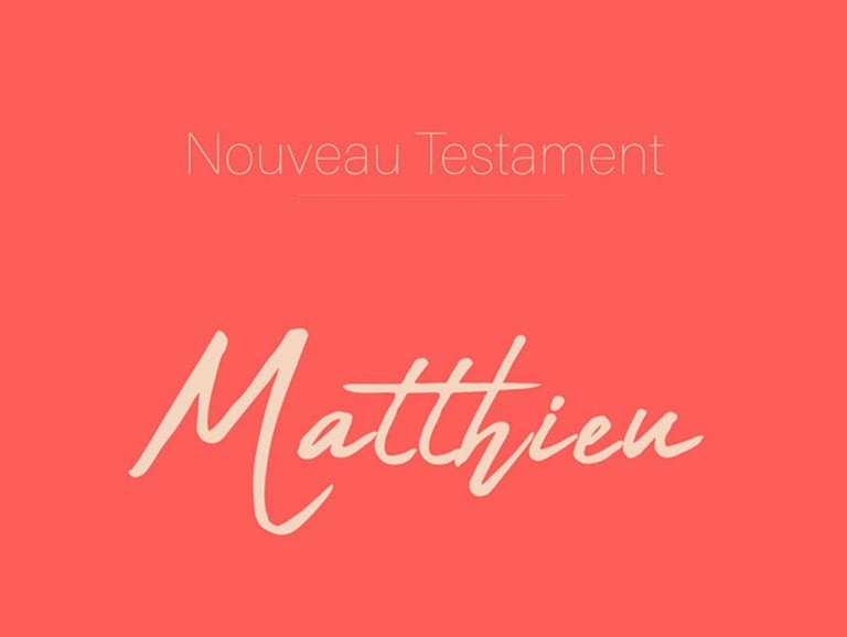Matthieu - Nouveau Testament