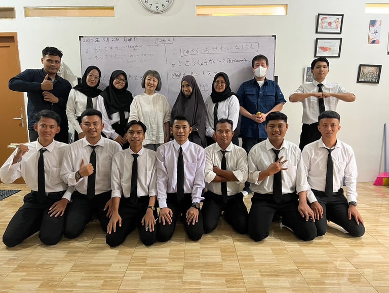 Kunjungan salah satu owner LPK JMC ke LPK MAJIME