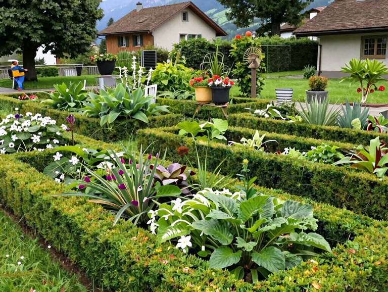 Un jardin entretenu toute l’année à Genève par l'entreprise NC Concept Paysage