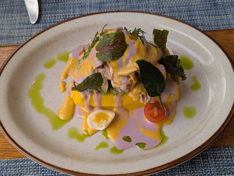 Causa Limeña at La Plaza Bar & Grill in Arequipa