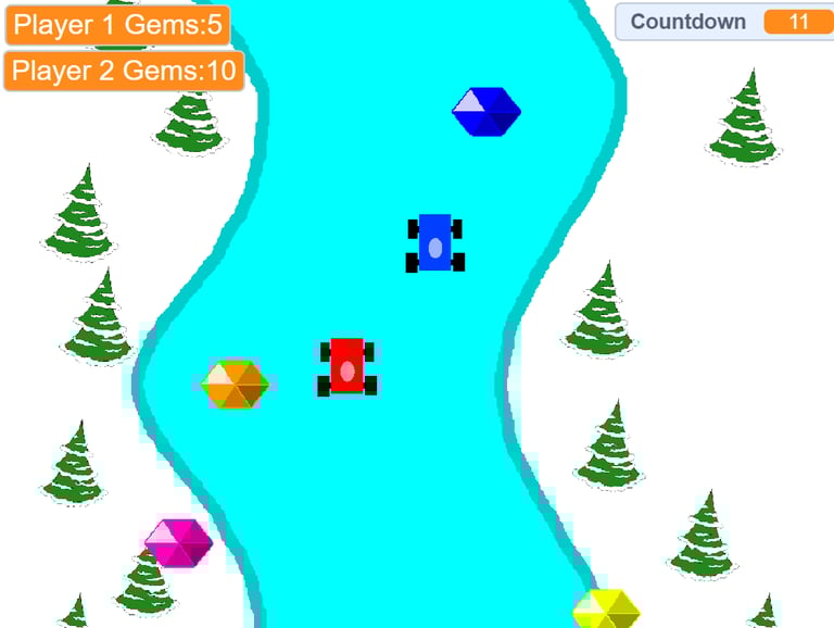 car race video game screen shot
