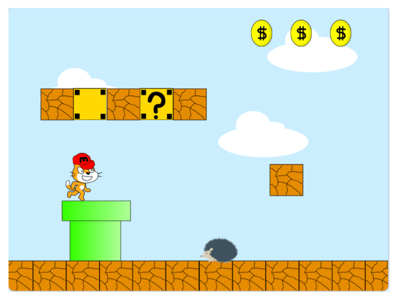 side scroller video game screen shot