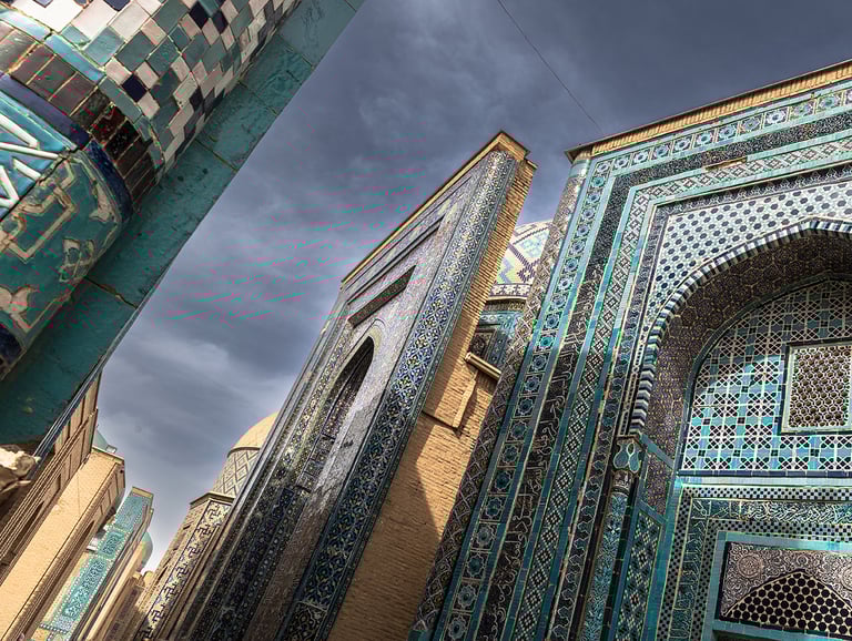 Mausolée Samarket Ouzbékistan Nécropole De Shohizinda