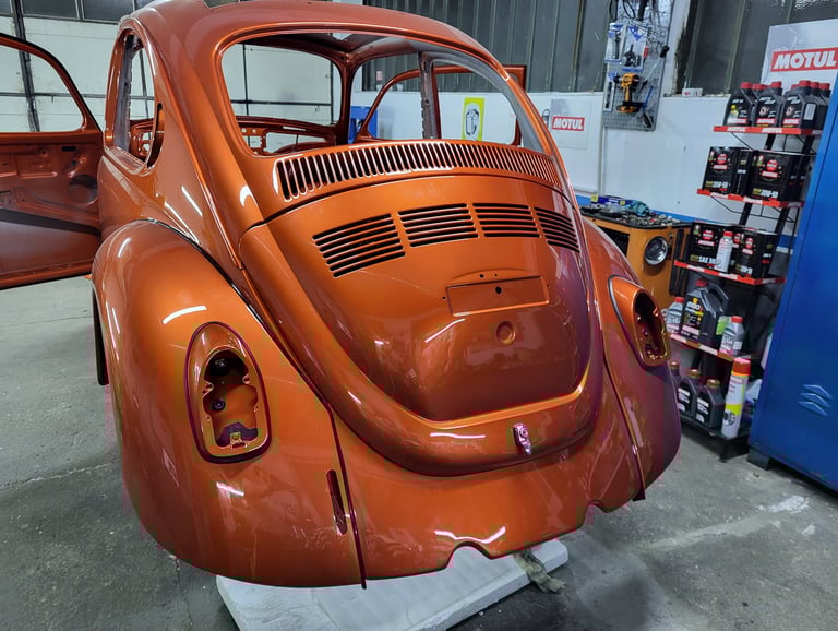 Реставрација на VW Buba 1300 олдтајмер каросерија – Tuning Garage Up Македонија