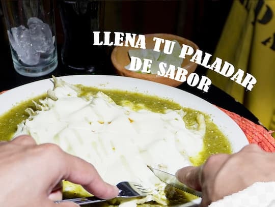 Imagen de enchiladas verdes