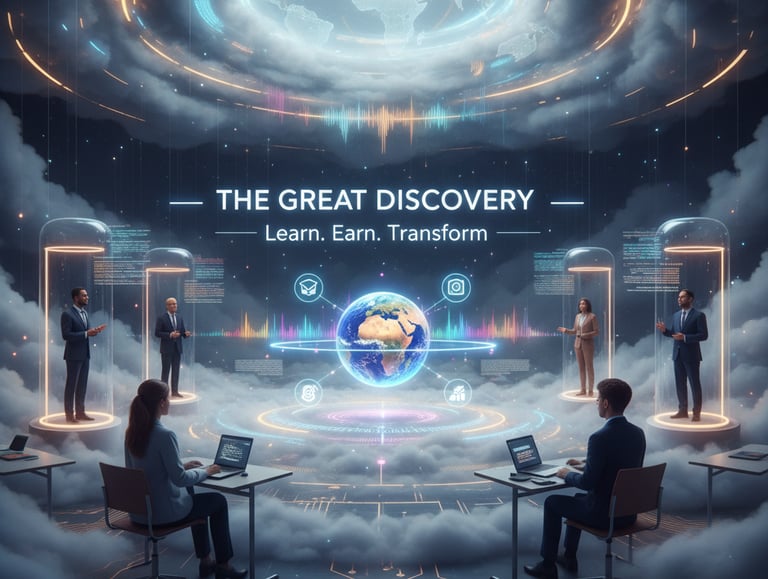 AI-powered e-learning platform connecting global instructors through The Great Discovery.