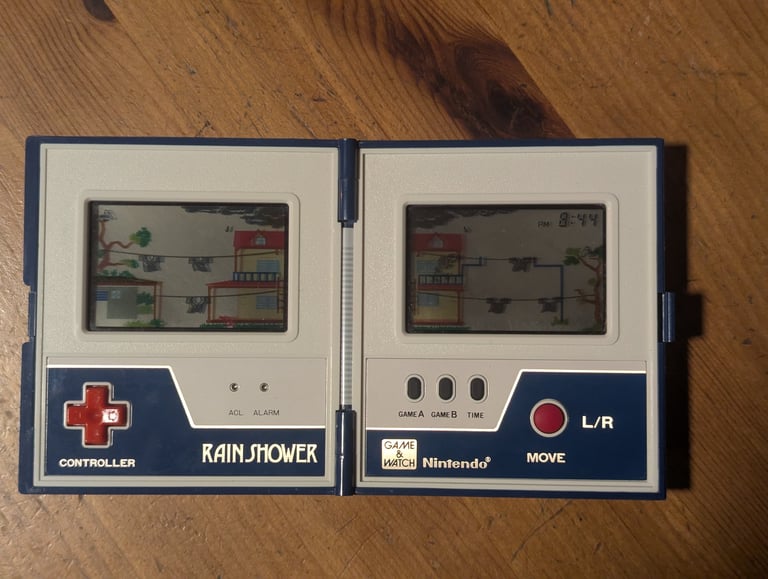 Jeu Game and Watch Rain Shower de Nintendo avec écran polarisant neuf.