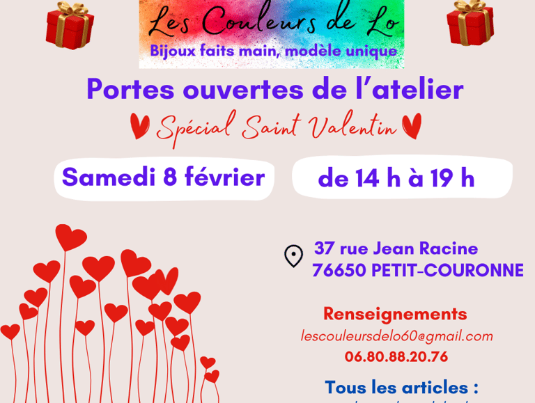 Portes ouvertes Saint Valentin Les Couleurs de Lo