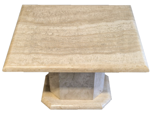 Bianco ivory light travertine natural stone luxury table