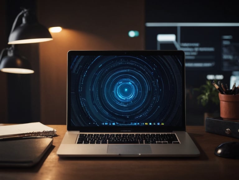 website design on a laptop in shropshire, united kindom