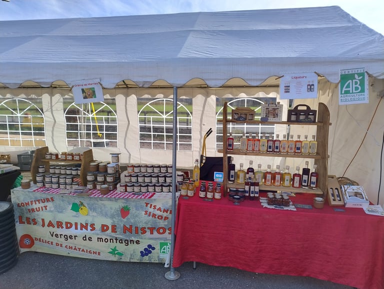 stand sur le marché