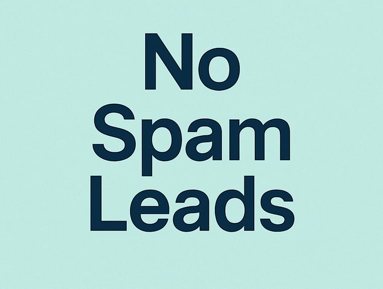 no spam leads