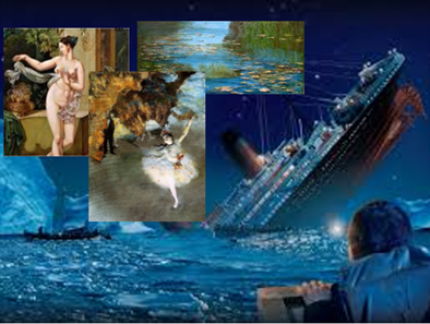 Obras de arte sumergidas con el Titanic