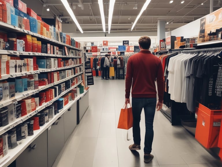 A focused business meeting where a team discusses growth strategies using charts and laptops.