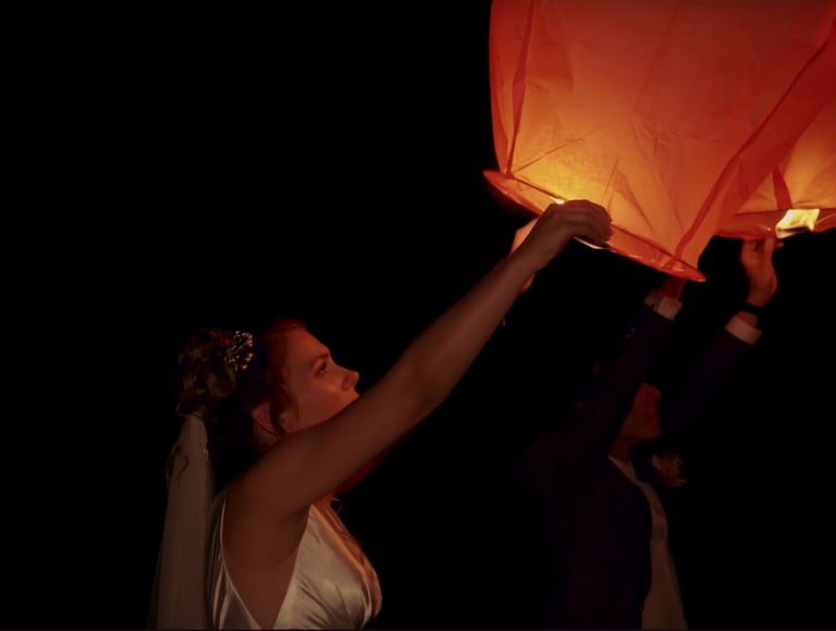 lâcher de lampions film de mariage rennes 